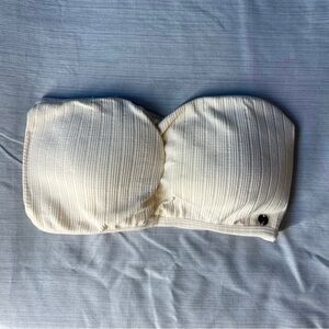 Strapless Ribbed Bandeau Top Set